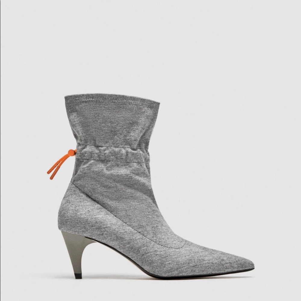 Zara fabric ankle boots